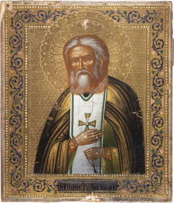 Picture IKONE MIT DEM HEILIGEN SERAFIM VON SAROW