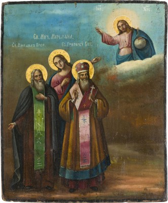 Picture IKONE MIT DREI FAMILIEN-HEILIGEN