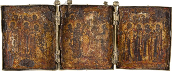 Auktion 151<br>KLEINES TRIPTYCHON MIT ERWEITERTER DEESIS