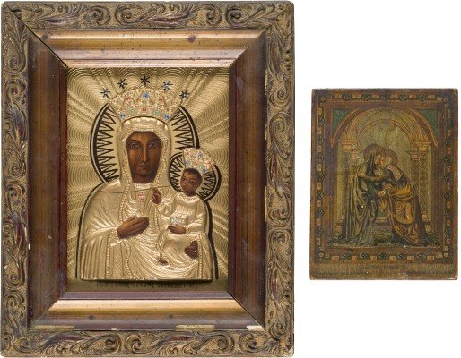 Auktion 151<br>ZWEI IKONEN: HEIMSUCHUNG UND DIE SCHWARZE MADONNA
