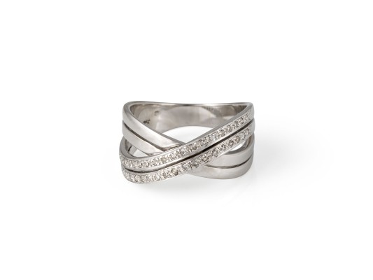 Bild GEKREUZTER BRILLANT BANDRING