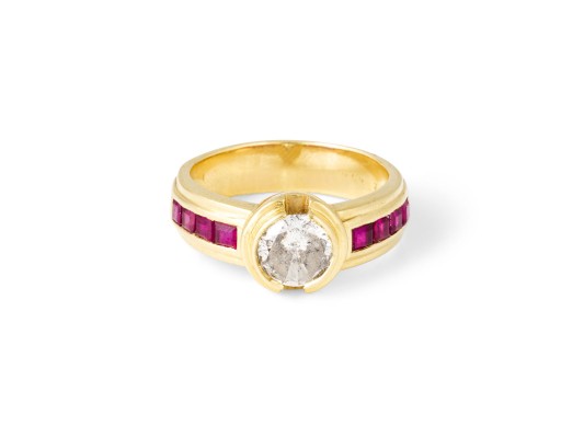 Bild SALT AND PEPPER BRILLANT RING