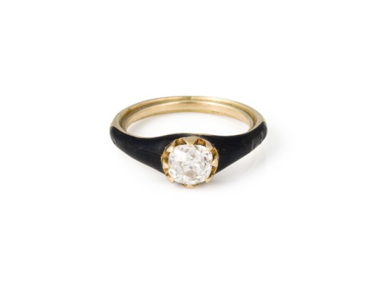 Bild ALTSCHLIFF EMAILLE RING