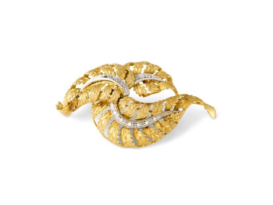 Bild SCHWUNGVOLLE FEDER BROSCHE