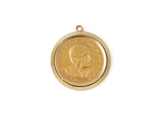 Auktion 153<br>MEDAILLEN ANHÄNGER GEHEIMRAT GEORG SCHÄFER 1958