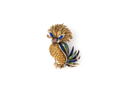 Picture KAKADU-PAPAGEI BROSCHE