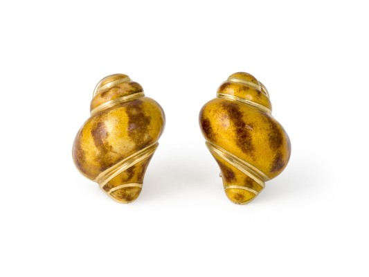 Picture MASSIVE MUSCHEL OHR CLIP STECKER