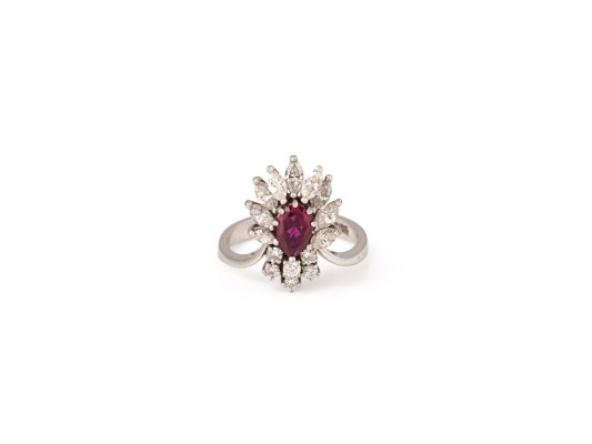 Picture RUBIN DIAMANT RING