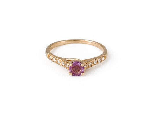 Bild PINKER SAPHIR RING