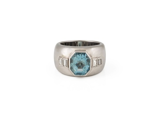 Bild MASSIVER AQUAMARIN RING
