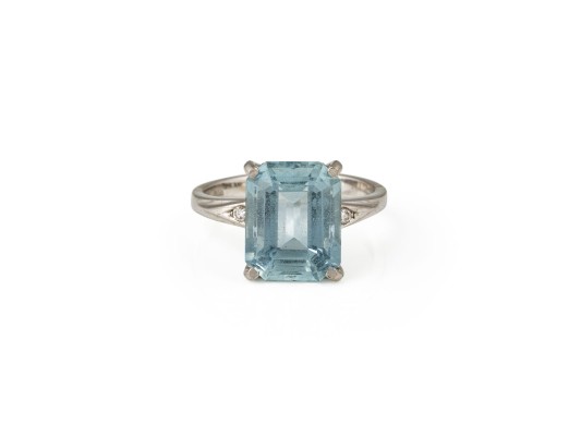 Picture AQUAMARIN COCKTAIL RING