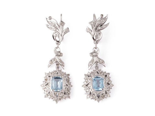 Bild GROßE ZIERVOLLE TOPAS OHR HÄNGER