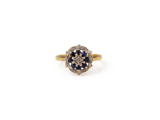 Picture RUNDER SAPHIR RING