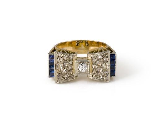 Bild GROßER SCHLEIFEN ART DÈCO RING