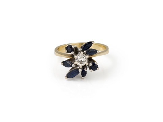 Bild FLORALER SAPHIR BRILLANT RING