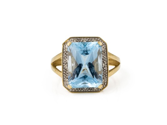 Auktion 153<br>BLAUTOPAS COCKTAIL RING