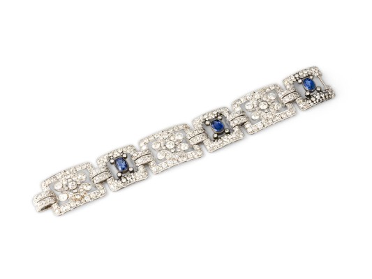 Picture MASSIVES SAPHIR DIAMANT ARMBAND