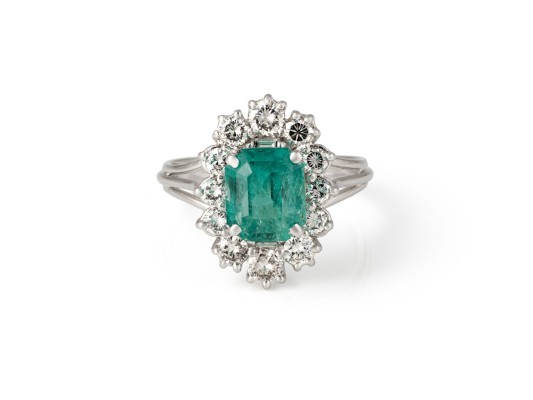 Picture SMARAGD ENTOURAGE RING