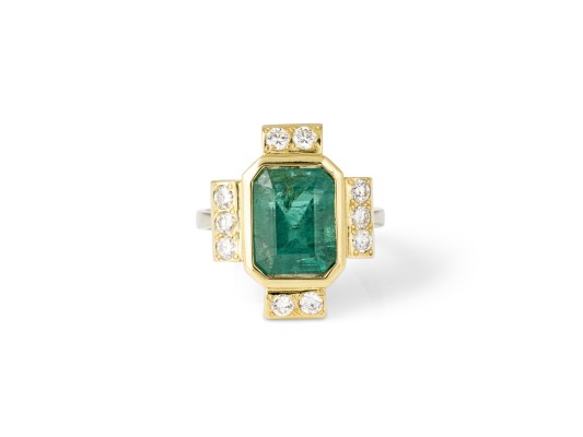 Picture SMARAGD BRILLANT RING