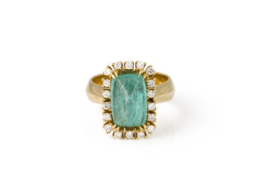 Bild HALO SMARAGD RING