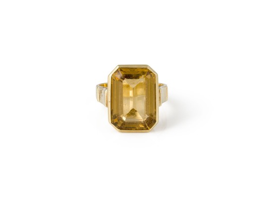 Picture CITRIN COCKTAIL RING