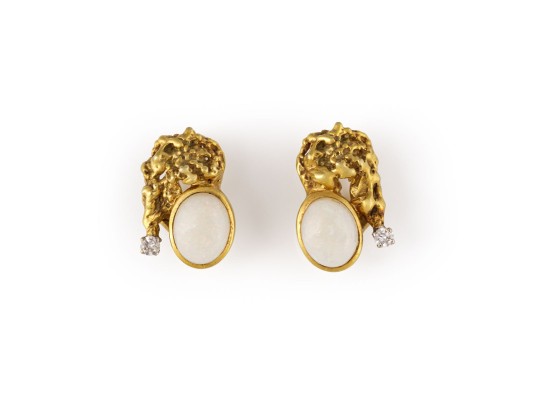 Picture AUßERGEWÖHNLICHE OPAL OHR CLIPS