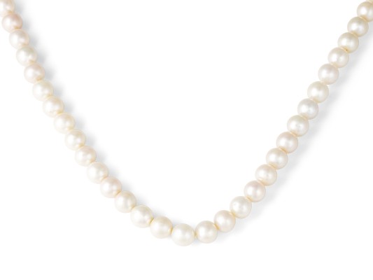 Bild GROßES SÜßWASSER-PERLEN COLLIER 100 CM 11 MM