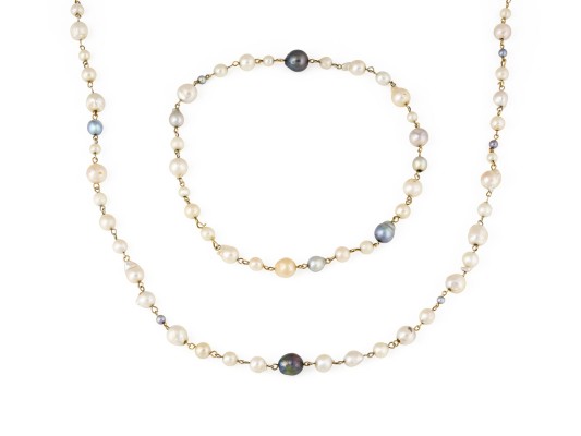 Bild 2-TEILIGES PERLEN COLLIER