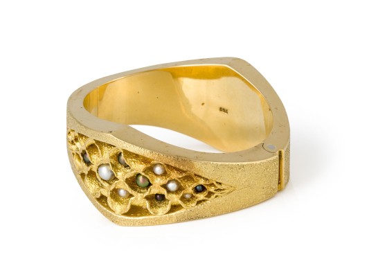 Bild MASSIVER PERL- ARMREIF