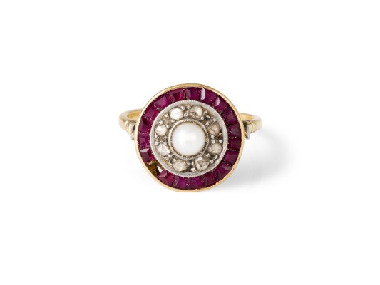 Bild RUNDER ART DÈCO RING