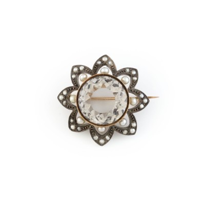 Bild BIEDERMEIER BLÜTEN BROSCHE