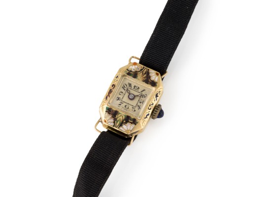 Picture FLORALE EMAILLE ARMBANDUHR