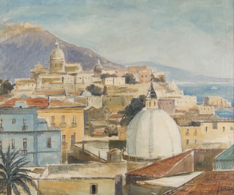 Auction 154<br>ANSICHT VON NEAPEL MIT DEM VESUV (wohl 1934)