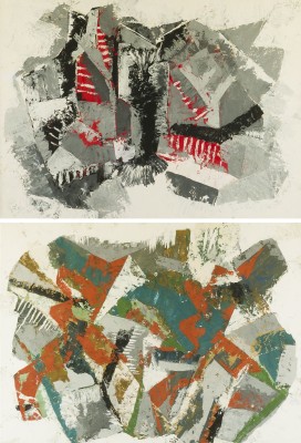 Auction 154<br>PAAR ABSTRAKTE GEMÄLDE (1967)