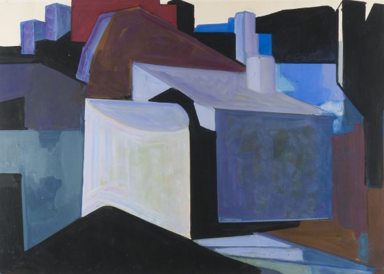 Picture BLAUE DACHLANDSCHAFT