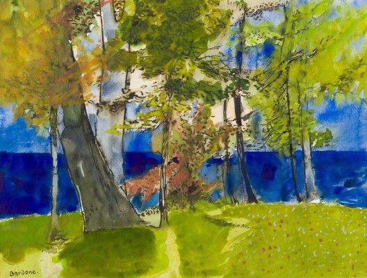 Bild LANDSCHAFT MIT BÄUMEN