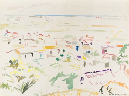 Bild DORFANSICHT MIT MEER