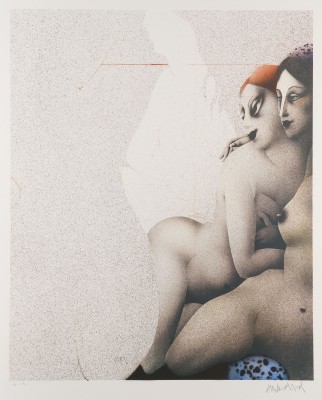 Auktion 154<br>PAAR LITHOGRAFIEN ('TÜRKISCHES BAD', 1981 / AUS: 'DAS HOHE LIED DES SALOMO', 1970)