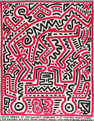 Bild KEITH HARING AT FUN GALLERY (1983)