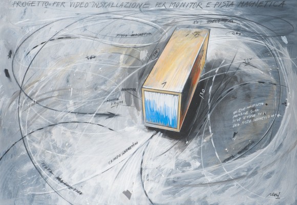 Picture 'PROGETTO PER VIDEO INSTALLAZIONE PER MONITOR E PISTA MAGNETICA' (1983)