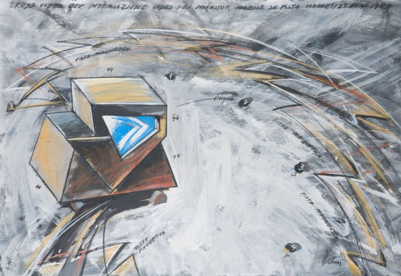 Picture 'CROSS VIDEO BOX INSTALLAZIONE VIDEO PER MONITOR MOBILE SU PISTA MAGNETIZZATA' (1983)