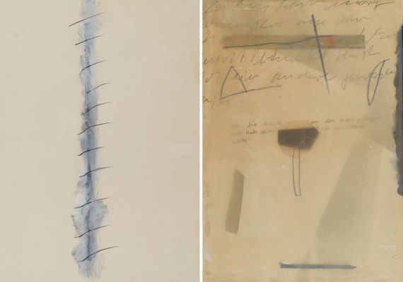 Auction 154<br>PAAR ARBEITEN AUF PAPIER ('ARBEIT', 1979 / OHNE TITEL, 1980)