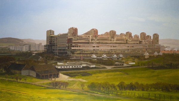 Picture 'GEBÄUDE DER MEDIZINISCHEN FAKULTÄT DER RHEINISCH-WESTFÄLISCHEN TECHNISCHEN HOCHSCHULE AACHEN' (1991)