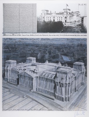 Bild 'WRAPPED REICHSTAG (PROJECT FOR BERLIN)' (1993)