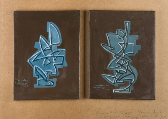 Picture 'BLUMEN - VOGEL. TRANSKRIPTION. ÜBERGANG NR. 3,4' (2001)