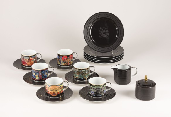 Auction 154<br>21-TEILIGES KAFFEESERVICE 'ARS MUNDI'
