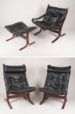 Auction 154<br>DREI SESSEL 'SIESTA' UND HOCKER
