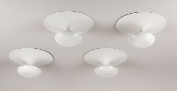 Auktion 154<br>VIER 'FUNNEL' DECKENLEUCHTEN