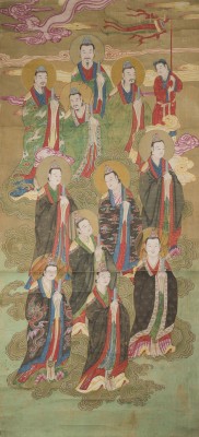 Auction 152<br>ANONYME, EIN DAOISTISCHES GEMÄLDE MIT GÖTTERN