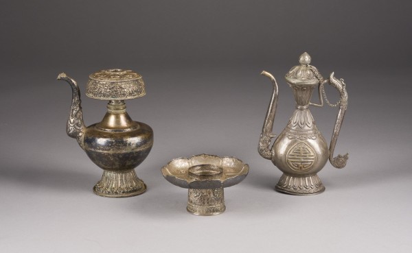 Auction 152<br>DREI TIBETISCHE RITUELLE OBJEKTE